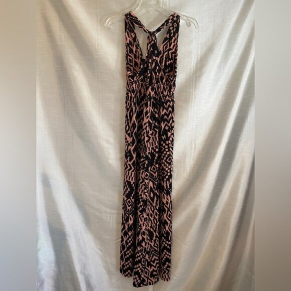 Studio  by Yde Black and Pink Aztec Maxi Dress Ladies M - Picture 11 of 16